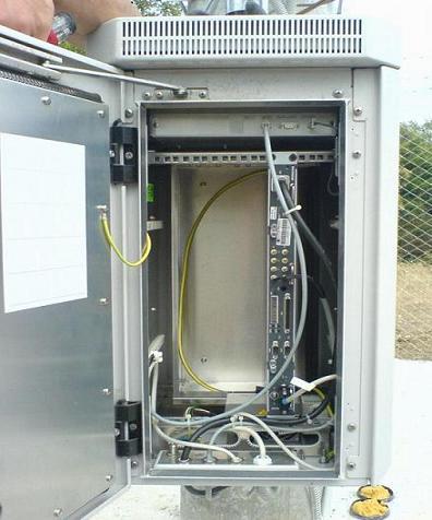 Outdoor Telecom Cabinet Pole Installed