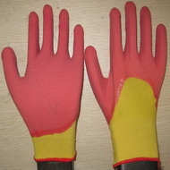 Pink Latex Coated Working Gloves Lg1507 7