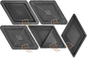 Plastic Moulds For Producing Interlocking Concrete Pavers Patterns Pavement