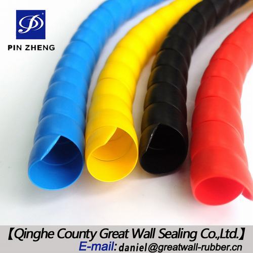Plastic Spiral Hose Wrap For Protecting Hydraulic Hoses From Hitting