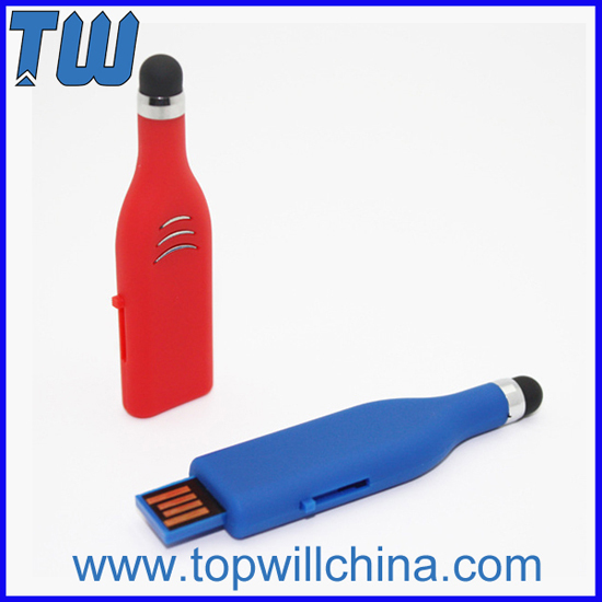 Plastic Stylus Pen Usb Flash Disk For Mobile Cell Phone And Tablet