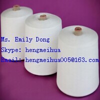 Polyester Spun Yarn 16s 2 Raw White