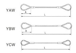 Pressed Wire Rope Sling Slnyaw06 Slnybw06 Slnycw06