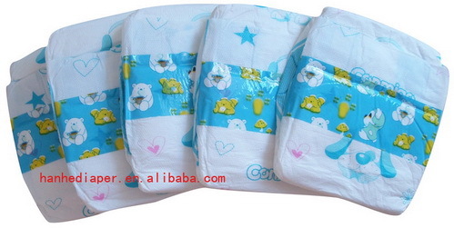 Printed Baby Diapers With Good Absorb