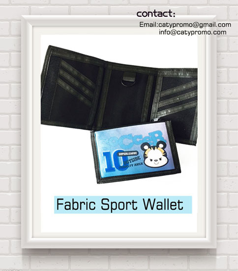 Promotional Good Price Polyster Fabric Sports Wallet