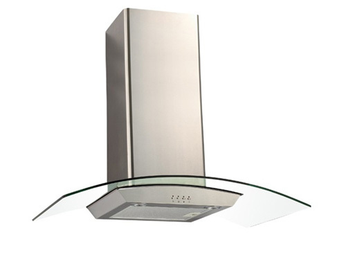 Range Hood Stainless Steel Body With Tempered Glass 90cm