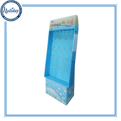 Retail Floor Corrugated Hanging Display Standing Wholesale Customized Stand