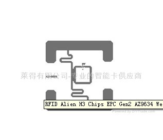 Rfid Alien H3 Chips Epc Gen2 Az9634 Wet Inlay