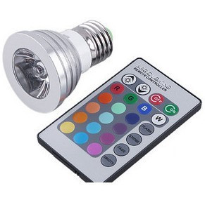 Rgb Led Spotlight 3w With Remote Controller