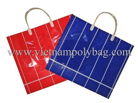 Rigid Handle Plastic Shopper Bag Made In Vietnam
