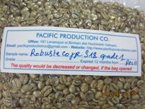 Robusta Coffee Grade A S16, S18 Roasted And Green