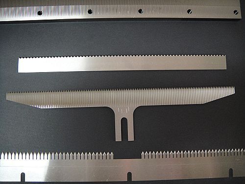 Serrated Toothed Industrial Knife Blade For Film Plastic Cutting Machine
