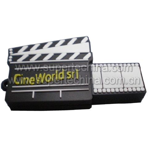 Silicone Cinema Slate Shaped Usb Flash Drive S1a 6111c