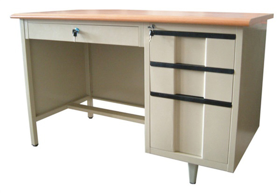 Single Cabinet Steel Executive Desk Height Adjustable Metal Office