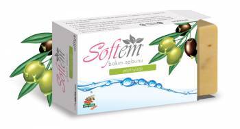 Softem Natural Herbal Soap With Olive Oil Green And Black Olives