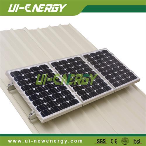 Solar Power System Pitched Tin Roof Mounting Racks For Panel