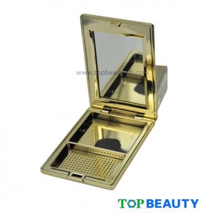 Square Single Well Powder Compact Case With Mirror Tp1204