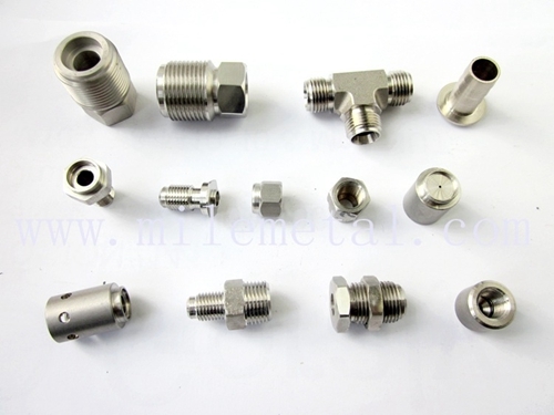 Stainless Steel Connector Pipe Fittings Joints Precision Hydraulic Componen