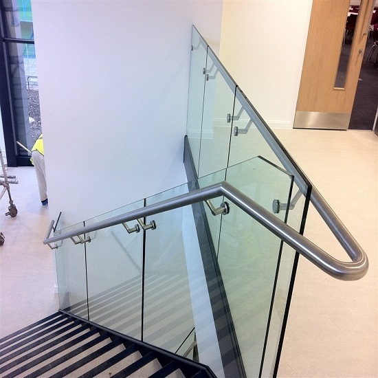Stainless Steel Glass Handrail For Stairs Or Balcony