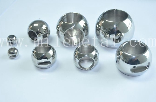 Stainless Steel Three Way Valve Balls Precision Valves Components