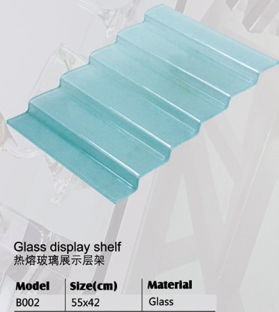 Stair Glass 6 Steps Display Shelf