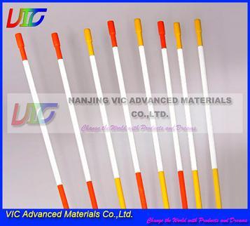 Supply Fiberglass Snow Stake High Strength Frp With Reflective Tap And Cap 