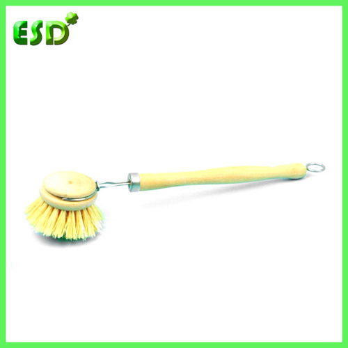 Tampico Dish Brush With Wooden Handle Fiber Cleaning Broom
