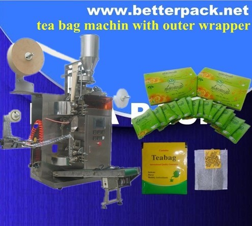 Tea Bags Machine With Outer Envelope Pack