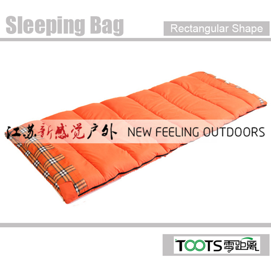 Toots Good Quality Rectangular Shape Cotton Sleeping Bags For Tent