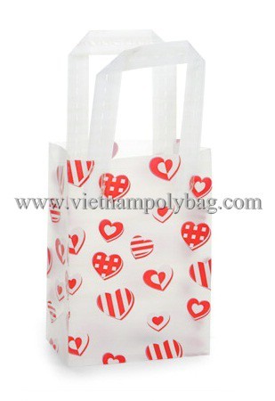 Trifold Plastic Shopping Carrier Bag Made In Vietnam