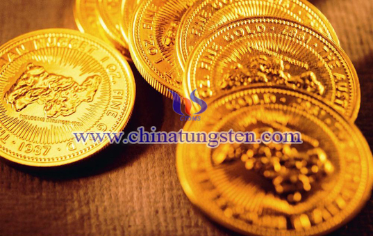 Tungsten Gold Plated Coin