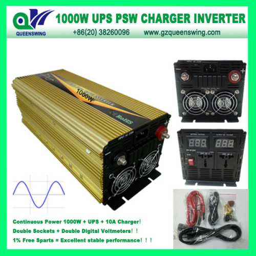 Ups 1000w Pure Sine Wave Power Inverter With 10a Charger