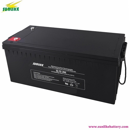 Ups 12v 200ah Sealed Rechargeable Agm Lead Acid Battery For Solar