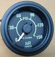 Utrema Auto Mechanical Dual Needle Air Pressure Gauge 2 1 16