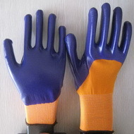 Violet Nitrile Coated Working Gloves Ng1501 13