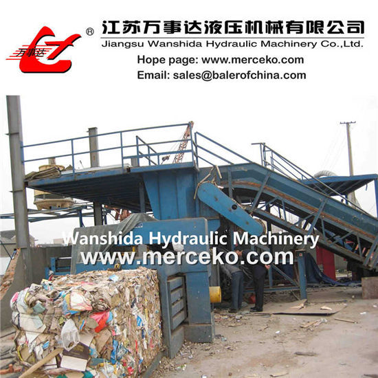 Waste Paper Balers With Automatic Belting Y82 125