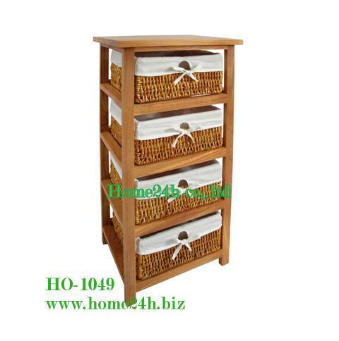 Water Hyacinth Cabinet 4 Drawers Ho 1001