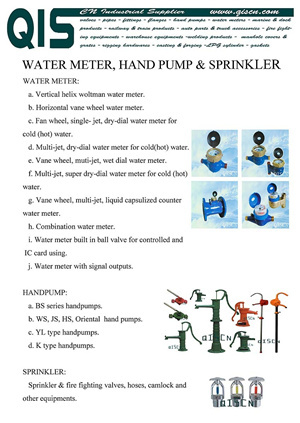 Watermeter Handpump Sprinkler