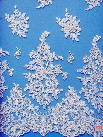 Wedding Dress Lace Fabric With Beads