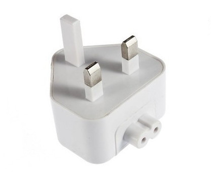 White Uk Ac Power Plug Adapter For Apple Ibook Macbook Pro Charger Converte