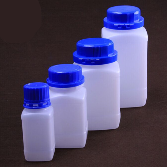 Wide Mouth Plastic Reagent Bottle Liquid 100ml 250ml 500ml 1000ml