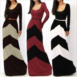 Womens Long Sleeve Floor Length Dresses