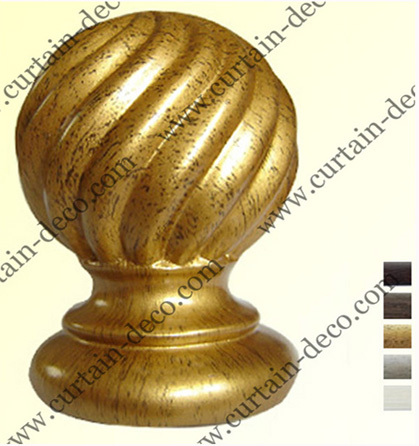 Wooden Curtain Rod And Finial