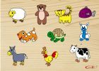 Wooden Puzzle Picture Of Animals