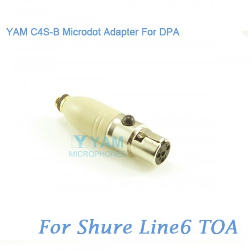 Yam C4s B Microdot Adapter For Dpa Microphones Fit Shure Line6 Toa Bodypack