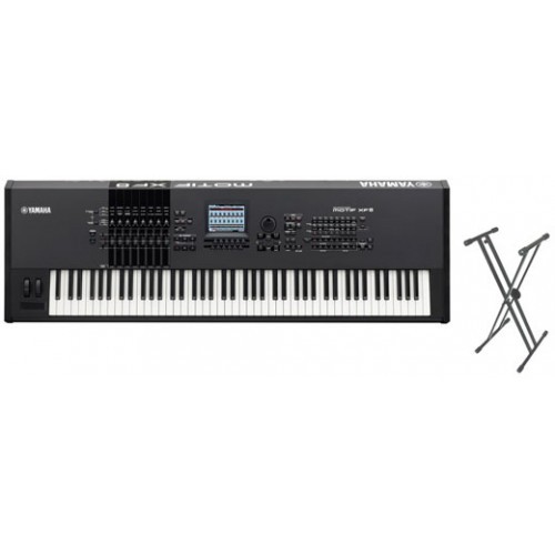 Yamaha Motif Xf8 88 Key Keyboard Synth Package With Free Stand