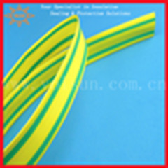 Yellow And Green Striped Heat Shrink Tubing