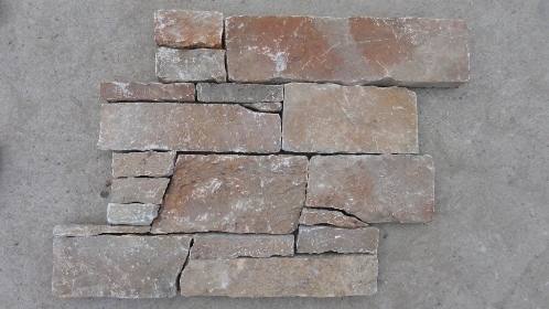 Yellow Quartzite Beck Mesh Stone Panel Zfw014f